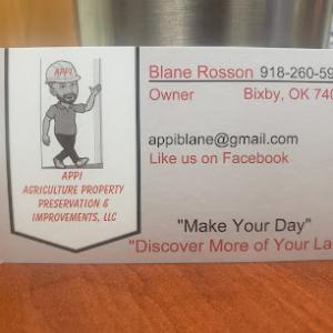 Agriculture Property Preservation & Improvements