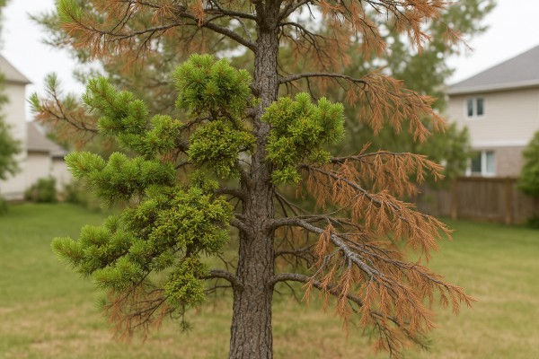 Jack Pine affected by Dwarf mistletoe