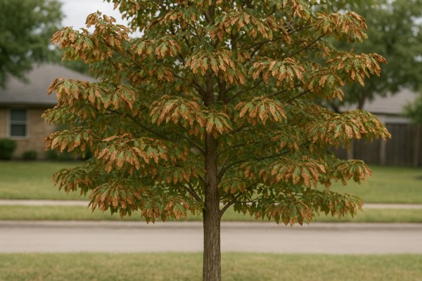 Mexican Buckeye affected by Leaf Scorch
