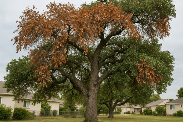 Coast Live Oak affected by Sudden oak death