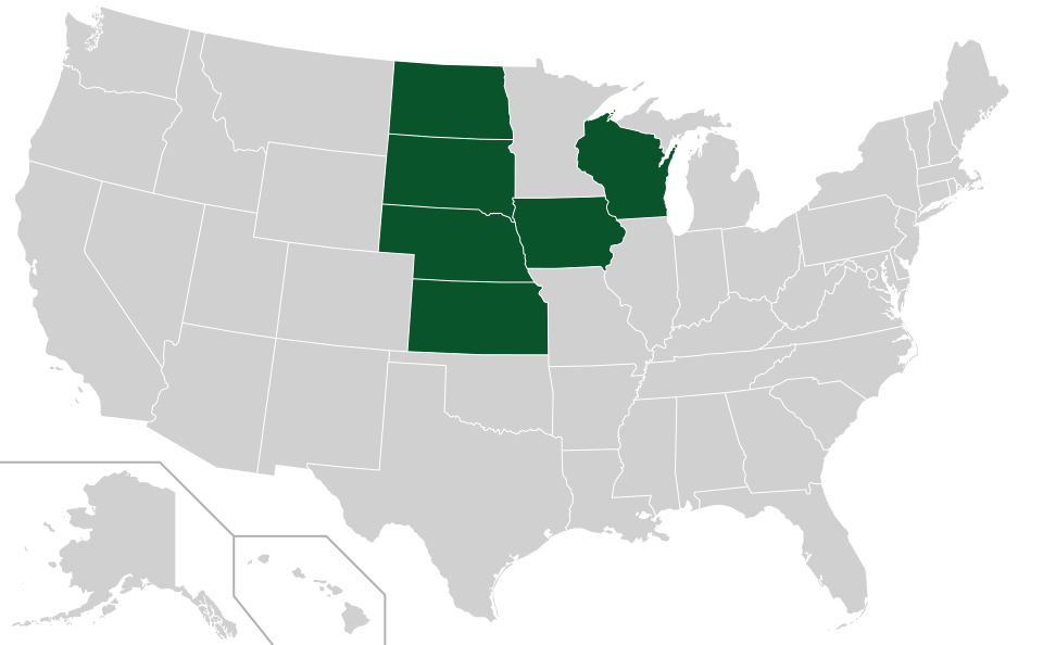 Coverage map for American Plum in the US