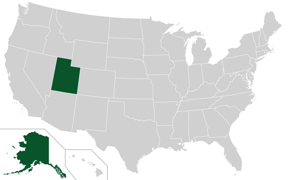 Coverage map for Bebb Willow in the US