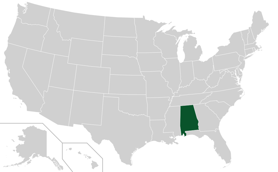 Coverage map for Carolina Buckeye in the US