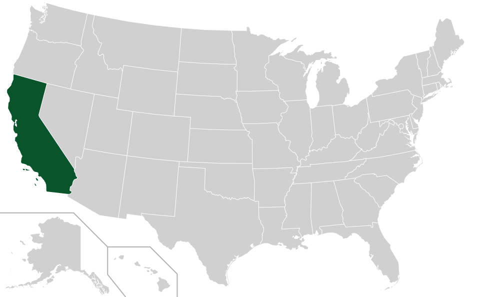 Coverage map for Coast Live Oak in the US