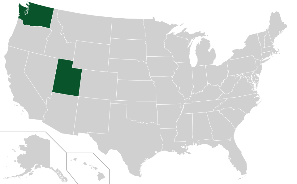 Coverage map for Common Hawthorn in the US