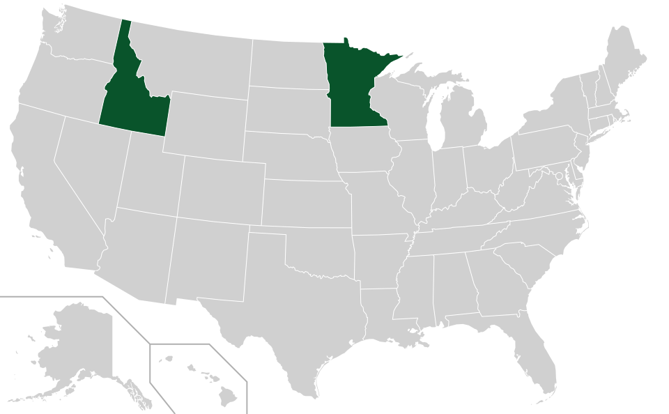 Coverage map for Hybrid Poplar in the US