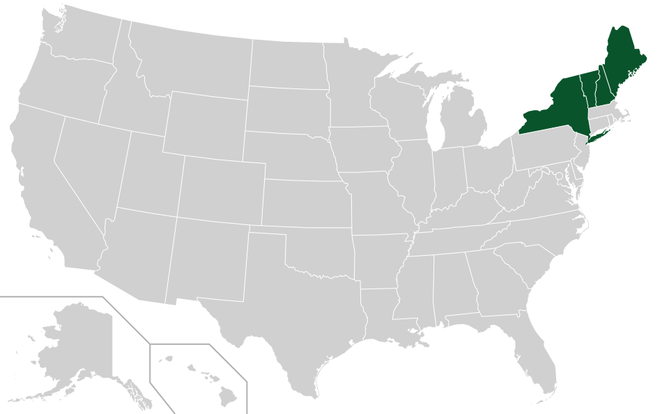Coverage map for Red Spruce in the US