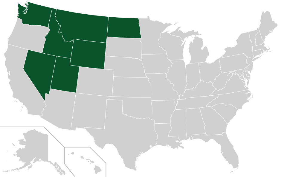 Coverage map for Sandbar Willow in the US