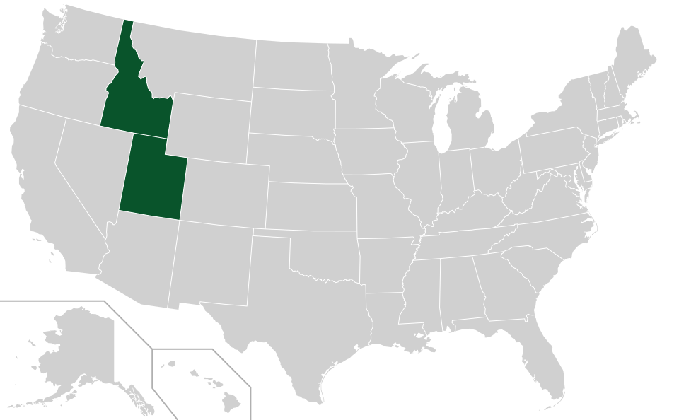Coverage map for Subalpine Fir in the US