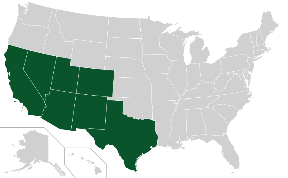 Coverage map for Velvet Ash in the US