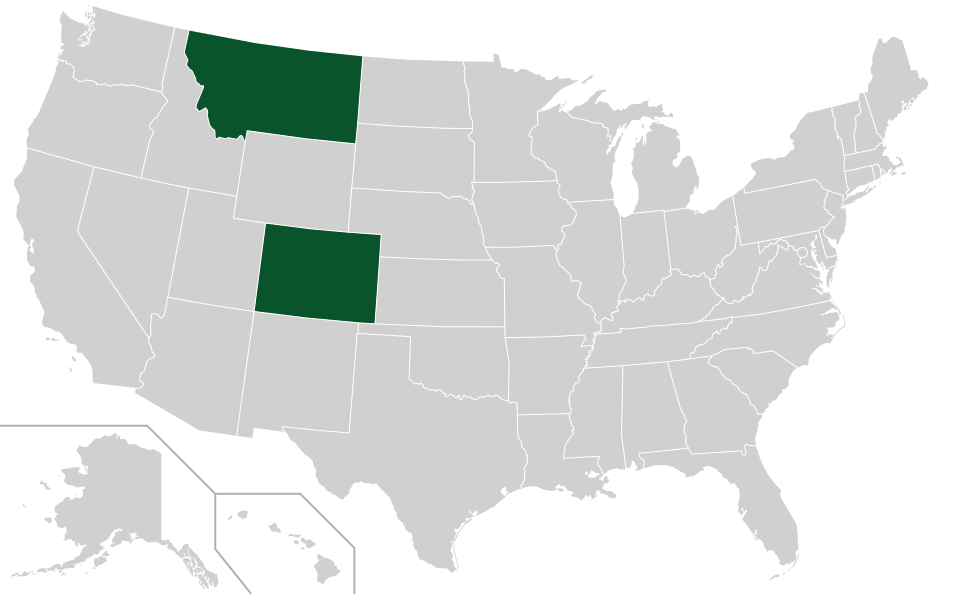Coverage map for Western Mountain Ash in the US