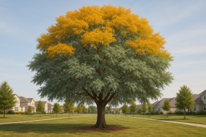 Acacia Baileyana in Autumn