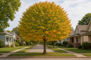 American Hornbeam in Autumn