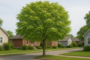 American Mountain Ash in Spring