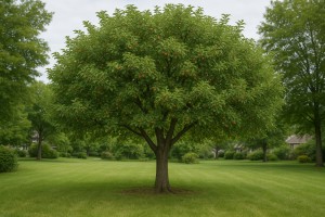 Apple (Malus domestica) in the summer