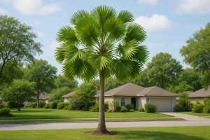 Australian Fan Palm in Spring