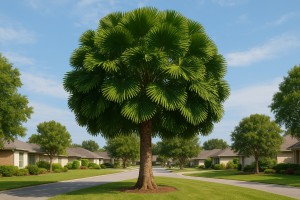 Australian Fan Palm in Summer