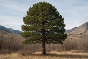 Austrian Pine in Winter