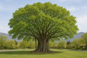 Banyan Tree in Spring