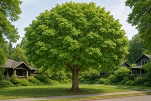 Bigtooth Maple in the summer