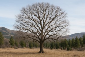 Blackjack Oak in Winter