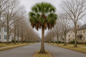 Cabbage Palm in Winter