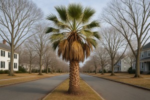 California Fan Palm in Winter