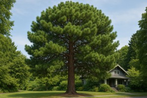 Canary Island Pine (Pinus canariensis) in the summer