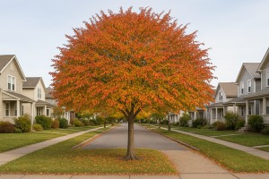 Cockspur Hawthorn in Autumn