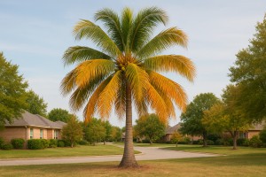 Coconut Palm in Autumn