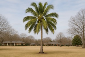 Coconut Palm in Winter