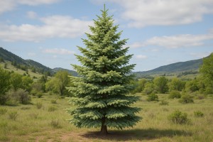 Colorado Blue Spruce in Spring
