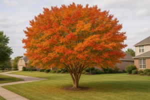 Crape Myrtle in Autumn