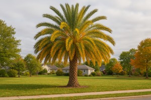 Date Palm in Autumn