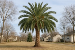 Date Palm in Winter