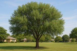 Desert Willow (Chilopsis linearis) in the summer