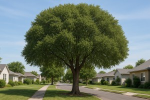 Emory Oak (Quercus emoryi) in the summer