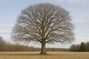 English Oak in Winter