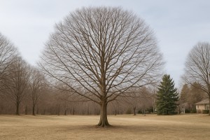 European Hornbeam in Winter