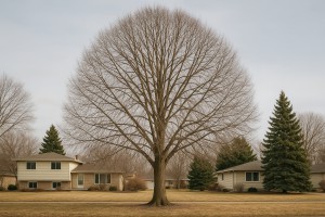European Linden in Winter