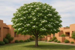 Flowering Dogwood (Cornus florida) in the summer