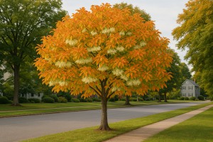 Fringe Tree in Autumn