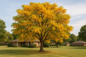 Golden Shower Tree in Autumn