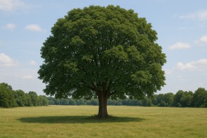 Golden Trumpet Tree in Summer