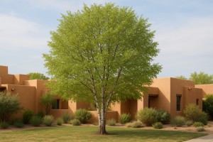 Gray Birch in Spring