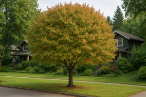 Green Hawthorn in Autumn