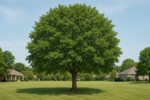 Green Hawthorn in Summer