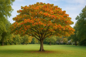 Indian Almond in Autumn