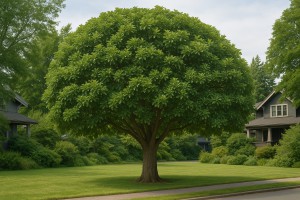 Indian Laurel Fig (Ficus microcarpa) in the summer
