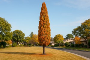 Italian Cypress in Autumn